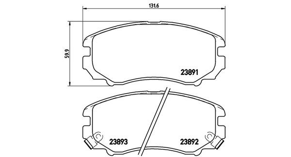 MAGNETI MARELLI Комплект тормозных колодок, дисковый тормоз 363700430018